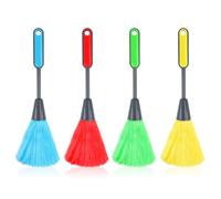 4 mini plumeros, cepillo de limpieza para teclado de ordenador, plumero de lana, plumero con mango, plumero de mano de microfibra, cepillo de eliminación de polvo, filtro eléctrico, cepillo de