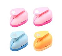 4 miniperforadoras de flores para manualidades, accesorios creativos hechos a mano para niños, ideales para álbumes de recortes, tarjetas, manualidades, etc.