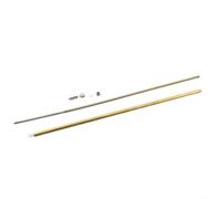 4 mm 350 mm para eje de transmisión flexible para sistemas de apoyo de barco RC con tubo de cobre manga de plástico y cabezal de balo (350 mm-CCW)