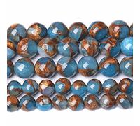 4 mm, 88 unidades, azul lago, cloisonné, manualidades, espaciador, cuentas sueltas para hacer joyas, pulsera DIY