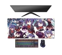 4 mm. Espesamiento. Anime Love, Chunibyo & Other Delusions Takanashi Rikka Alfombrilla De Ratón, Alfombra De Teclado, 27,6 × 11,8 × 1,6 pulgadas (700×300×4 mm), Fácil de Limpiar, Lavable