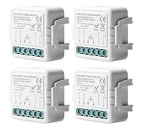 4 módulos de interruptor inteligente de persiana WiFi Tuya: módulo de interruptor de persiana inteligente Tuya 2,4 GHz, control de persiana inteligente, control de aplicación, temporizador para motor
