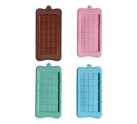 4 Moldes De Chocolate, Moldes De Postre Para Cubitos De Hielo, Moldes Para Galletas De Caramelo, Moldes De Silicona Antiadherentes, Moldes Para Hornear De Cocina Diy
