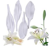 4 moldes de Silicona para decoración de Pasteles de narcisos y pétalos de Lirio, con Relieve, para Chocolate, Pasta de Goma, Dulces, Arcilla de polímero, para Hornear, repostería, repostería