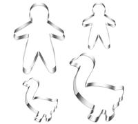 4 moldes para galletas de ganso Martinsmann, molde para galletas de jengibre, cortador de galletas de ganso para niños, acero inoxidable, forma de Navidad, San Martín