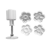 4 moldes profesionales para hornear flores de cerezas, herramienta de repostería ABS resistente para cocineros caseros y cocinas comerciales, moldes de postre para el hogar y comercial