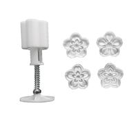 4 moldes profesionales para hornear flores de cerezas, herramienta de repostería ABS resistente para cocineros caseros y cocinas comerciales, moldes de postre para el hogar y comercial