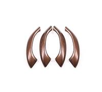 4 Molduras para MaNinjas De Puertas Interiores De Coche, En Fibra De Carbono ABS, para X1 F48 2016-2019 Y para X2 F47 2018-2019. Caja Almacenamiento Manija Puerta( Pine Wood Grain)