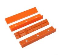 4 mordazas magnéticas para tornillo de banco blandas de PPT para mandíbulas de metal de 4/5/6 pulgadas, forma de V y planas para proteger piezas de trabajo delicadas como madera y metal, naranja (6
