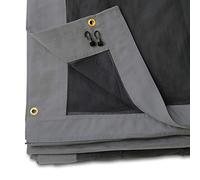 4 mosquiteras para cenador de jardín Sunset Deluxe 4x4 m - poliéster - Color Gris Oscuro