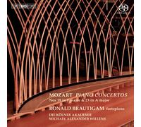 モーツァルト : ピアノ協奏曲集 第4集 (Mozart : Piano Concertos VOL.4 ~ Nos 19 in Fmajor & 23 in A major / Ronald Brautigam | Die Kolner Akademie | Michael Alexander Willens) [SACD Hybrid] [輸入盤] [日本語帯・解説付]
