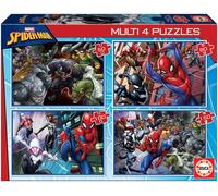 4 Multi Puzzles Spiderman 50-80-100-150 - EDUCA