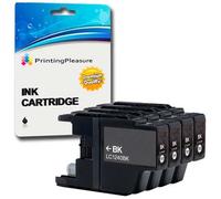4 Negro Cartuchos de Tinta compatibles para Brother DCP-J525W DCP-J725DW DCP-J925DW MFC-J425W MFC-J430W MFC-J435W MFC-J5910DW MFC-J625DW MFC-J6510DW MFC-J6710DW MFC-J6910DW MFC-J825DW | LC1240 LC1220