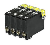 4 Negro Cartuchos de tinta para Epson Stylus SX235W SX430W SX440W SX525WD