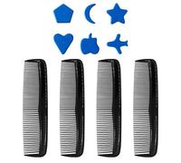 4 negros, 1 juego de modelos de peluquería, peine para hombre, peine de mujer, peine pequeño, peine de peluquería profesional, peine de plástico, peine de dientes finos