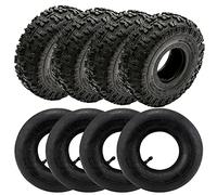 4 NEUMÁTICOS RUEDAS DE MINI QUAD MEDIDA 4.10-4" + 4 CAMARAS DE AIRE 4''