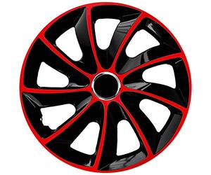 4× NRM Radkappe STIG, 17″ rot/schwarz
