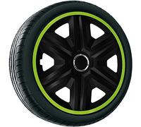 4× NRM Radkappen FAST LUX 14″ grün