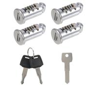 4 núcleos de cerradura para Thule, portaequipajes de seguridad, color plateado, para sistema de portaequipajes Thule, piezas de repuesto