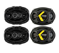 4) Nuevos altavoces coaxiales Kicker 43DSC69304 D-Series de 6 x 9 pulgadas, 140 W, 3 vías