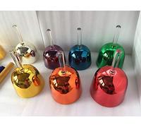 4ª Octave Crystal Singing Handle tazón chakra color Set (7 piezas) nota musical CDEFGAB, tamaño: 5.0-6.5 pulgadas estándar 440 o 432HZ
