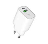 4-Ok Cargador USB Rapido 3.4 A. Cargador Red 220V Compatible con Apple, Samsung, Xiaomi, Huawei, 1 Puerto USB-C 20w y 1 Puerto USB A QC 18W