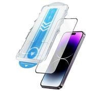 4-OK Protector de Pantalla para iPhone con Aplicador. Compatible iPhone 15 PRO MAX 6.6" [Cristal Templado 9H][kit fácil instalación] [alineación automática] [sin burbujas] [compatible fundas] Clear