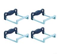 4 organizadores de pared para lavabo de baño hechos de plástico con estantes y toallero para maximizar el almacenamiento y mantener el orden