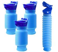 4 orinales retráctiles, 750 ml, botella de orina portátil para hombre y mujer, botella de orina portátil, orinal, orinal de emergencia, orinal, plegable, orinal personal, para camping, coche, viajes