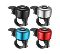 4 Pack Bike Bells, Mountain Bike Handlebars Bike Bells Loud Crisp Clear Aluminum Bike Bells Road Bike Ring Bells Adult Kids Boys Girls