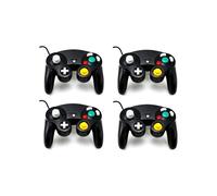 4-pack black vibration controllers for Nintendo Gamecube and Wii consoles