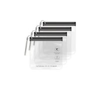 4-Pack Clear Travel Toiletry Bags - TSA Approved, 8 x 8 Inches