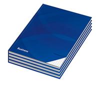 '4 Pack - Cuaderno (cuadrícula/Kladde "Business Azul DIN A5 con Hard Cover de encuadernación, 96 hojas Cuaderno, diario, libro de texto