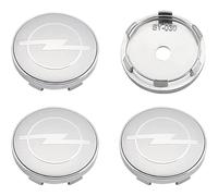 4 Pack de Tapacubos para Ruedas de Coche para Opel Astra H G J K F Zafira A B Mokkav Insignia 60MM,Tapacubos para Centros de Ruedas con Logo,Tapas para Llantas, Accesorios para Coche Impermeable Polvo
