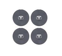 4 Pack de Tapacubos para Ruedas de Coche para Tesla Modell 3 Highland 2024,Tapacubos para Centros de Ruedas con Logo,Tapas para Llantas, Accesorios para Coche Impermeable Polvo,A