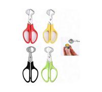 4-Pack Egg Shell Scissors - Stainless Steel Cutters for Quail and Chicken Eggs - Kitchen Tool for Easy Egg Opening