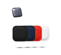 4 Pack Funda de silicona autoadhesiva para UGREEN FineTrack Anti-Loss Tracker, daunke Full Protection Cover (adecuada para personas mayores, mochila, equipaje, niños) Resistente a arañazos, (blanco