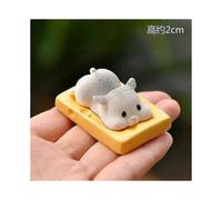 4-pack Hamster Figure Animal Toy Cake Decor, Fairy Tale Garden Mini Hamster Figure Collectible Toy Set for Christmas Birthday Gift Table Decorati