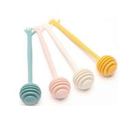 4 Pack Honey Dipper,Little Honeycomb Sticks,Reusable Dipper for Honey Jar Dispense Honey
