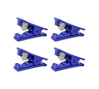 4 Pack Hose Cutter, Economy Rubber Plastic Tubing Cutter for Silicone PVC PU Nylon Tubing, Up to 12mm OD, Blue