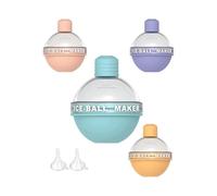 4 Pack Ice Cube Tray, Ice Ball Maker Ice Trays for Freezer, 2.5 Inch Circle Ice Mold Making Small Ice Balls