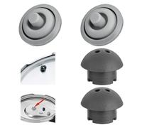 4 Pack Juntas de Sellado de Repuesto para Ollas a Presión WMF, 2 Válvulas de Seguridad y 2 Juntas de Señalización de Cocción, Compatible con WMF Perfect y Perfect Plus de 2,5 l a 8,5 l, Ø18 cm y 22 cm