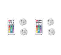 4 Pack LED Capsule Lights for Slushi FS301/FS300 - No Installation, 13 Colors & 4 Modes -Bottle Cap-Sized Design