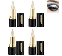 4 Pack Long Wear Gel Eyeliner, Natural Black Eyeliner Cream, Waterproof Smudge Proof Gel Eye Liner Pencil, Long Lasting Eye Liner Makeup Tool for Womens and Girls