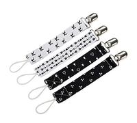 4 Pack pacifier clips para chicos y chicas se adapta a todos los chupones & Baby teething Toys y regalo de la ducha del bebe