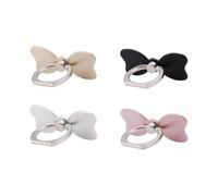4 pack phone bow stand, bow phone ring stand, 360 degree rotating phone ring, fits almost all phone pads