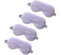 4 Pack Plush Sleep Mask Soft Comfortable Blindfold Eye Cover for Sleepover Gift Birthday Party Favors, Silky Fabric On The Back, Cozy, Fluffy And Furr