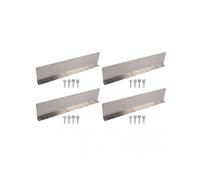 4 Pack Rainwater Valley Gutter Aluminium Rainwater Diverter Splashing Guard with 32 Screws for Roof
