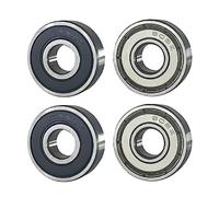4 Pack Rodamientos de Skate,608 RS Cojinetes de Patines Doble Rodamientos Metal Cojinetes de Skateboards Longboard para Fidget Spinner Proyecto de impresión en 3D Patinetas 608 ZZ ABEC-9