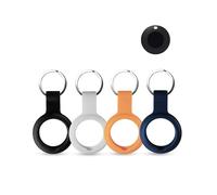 4 Pack Silicona Case für Lifemate Life Tag Anti-Loss Tracker, daunke Full Protection Cover (geeignet für ältere, Haustiere Rucksack Gepäckck, Kinder, Schlüssel) Kratzfest (schwarz, Orange, blau, grau)